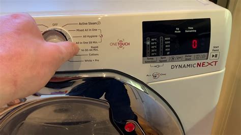  22. . Hoover dynamic washing machine reset